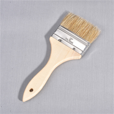Pure Bristle Brown Bristle Wooden Handle without Painting Paint Brush