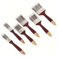 2 Inch Color Synthetic Wire Color Paint Handle Golden Tip Tail Paint Brush