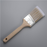  Long Wooden Handle 1" To 4" Polyster/Synthetic Angle Paint Brush Stainless Steel