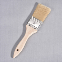 2 Inch Soft White Synthetic without Paint Tip Wooden Handle Piant Brush